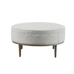 Round Upholstered Ottoman-Kirkland's Home Clearance
