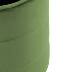 Round Velvet Storage Ottoman-Kirkland's Home Clearance