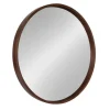 Round Walnut Wood Hutton Mirror-Kirkland's Home Discount