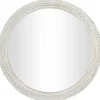 Round Whitewash Beaded Wall Mirror-Kirkland's Home Flash Sale