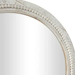 Round Whitewash Beaded Wall Mirror-Kirkland's Home Flash Sale