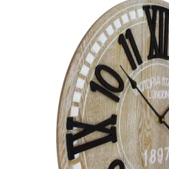Round Whitewashed Wood Wall Clock-Kirkland's Home New
