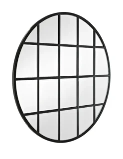 Round Windowpane Wall Mirror, 40 In.-Kirkland's Home Hot