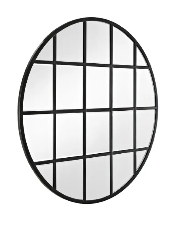 Round Windowpane Wall Mirror, 40 In.-Kirkland's Home Hot