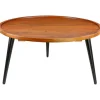 Round Wood And Metal Coffee Table-Kirkland's Home Online