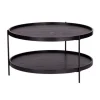 Round Wood Farmhouse Coffee Table-Kirkland's Home Shop