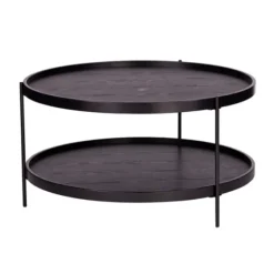 Round Wood Farmhouse Coffee Table-Kirkland's Home Shop