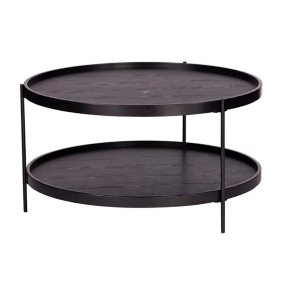 Round Wood Farmhouse Coffee Table-Kirkland's Home Shop