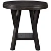Round Wood Flared Base Side Table-Kirkland's Home Outlet