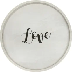 Round Wood Love Tray-Kirkland's Home Cheap