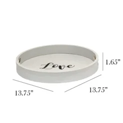 Round Wood Love Tray-Kirkland's Home Cheap