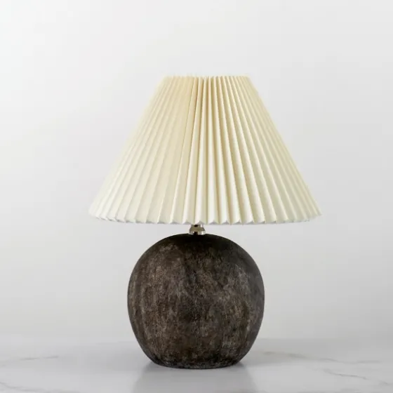 Rowan Round Pleated Table Lamp-Kirkland's Home Flash Sale