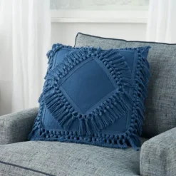 Royal Diamond Fringe Throw Pillow-Kirkland's Home New