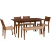 Rubberwood Handwoven Rope 6-Pc. Dining Set-Kirkland's Home New