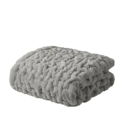 Ruched Faux Fur Throw-Kirkland's Home Best Sale
