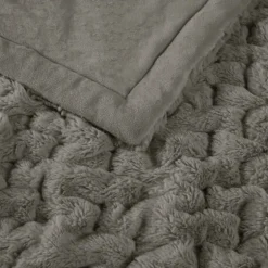 Ruched Faux Fur Throw-Kirkland's Home Best Sale