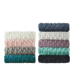 Ruched Faux Fur Throw-Kirkland's Home Best Sale