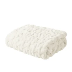 Ruched Fur Throw-Kirkland's Home Best