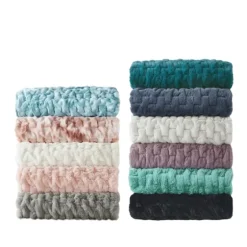 Ruched Fur Throw-Kirkland's Home Best