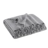 Ruched Throw Blanket With Fringe-Kirkland's Home Clearance