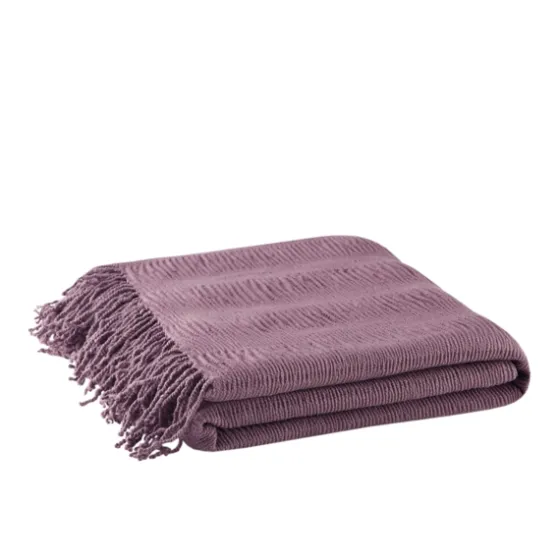 Ruched Throw Blanket With Fringe-Kirkland's Home Clearance