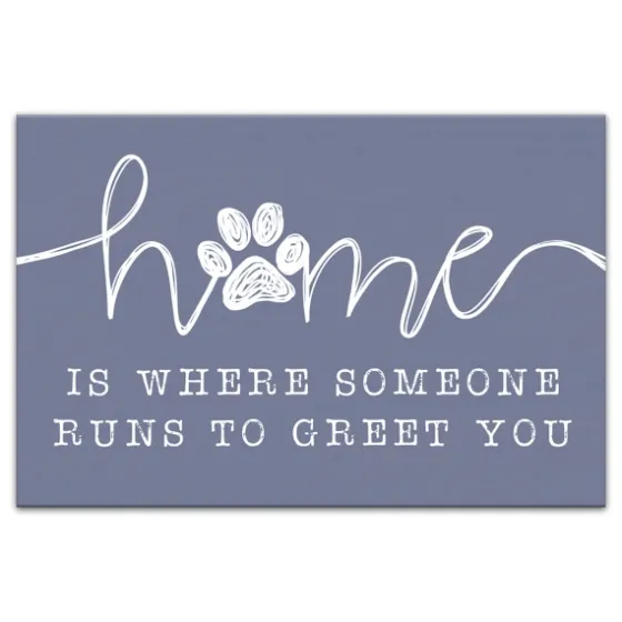 Runs To Greet You Canvas Art Print, 18X12 In.-Kirkland's Home Discount