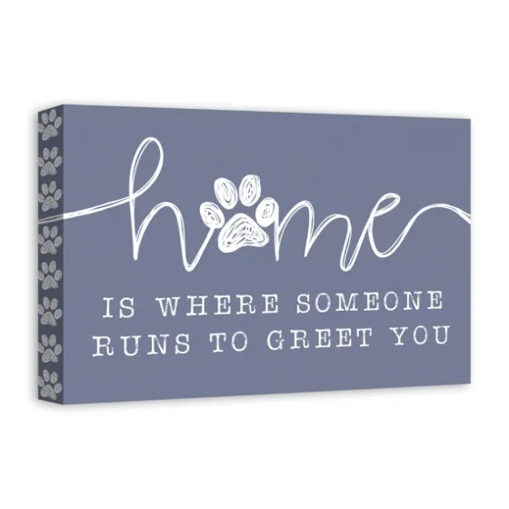 Runs To Greet You Canvas Art Print, 18X12 In.-Kirkland's Home Discount