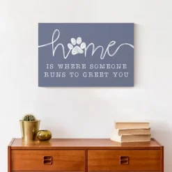 Runs To Greet You Canvas Art Print, 18X12 In.-Kirkland's Home Discount