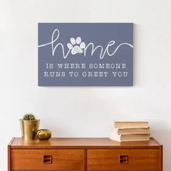 Runs To Greet You Canvas Art Print, 18X12 In.-Kirkland's Home Discount