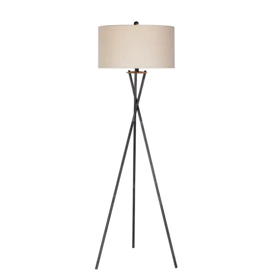 Rust Black Metal Tripod Floor Lamp-Kirkland's Home Hot
