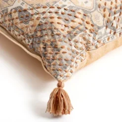 Rust Embroidered Medallion Lumbar Pillow-Kirkland's Home Store