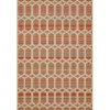 Rust Geo Ikat Outdoor Area Rug, 5X7-Kirkland's Home New