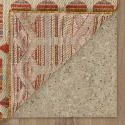 Rust Geo Ikat Outdoor Area Rug, 5X7-Kirkland's Home New