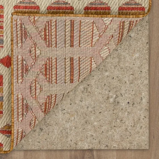 Rust Geo Ikat Outdoor Area Rug, 5X7-Kirkland's Home New