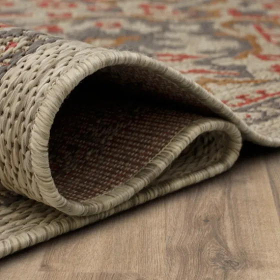 Rust Global Ikat Indoor/Outdoor Area Rug, 5X7-Kirkland's Home Discount