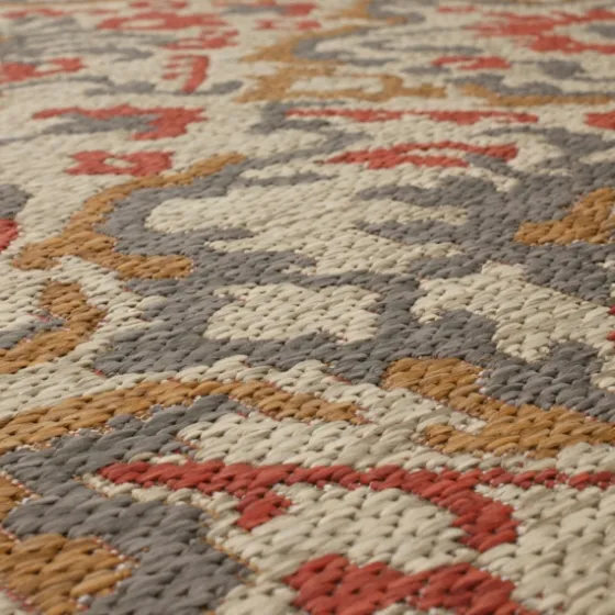 Rust Global Ikat Indoor/Outdoor Area Rug, 5X7-Kirkland's Home Discount
