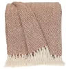 Rust Hand Loomed Herringbone Throw-Kirkland's Home Fashion