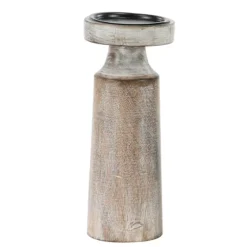 Rust Rustic Mango Wood 3-Pc. Candle Holder Set-Kirkland's Home New