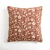 Rust Stitched Blossoms Pillow-Kirkland's Home Store