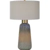 Rusted Blue Embossed Ceramic Table Lamp-Kirkland's Home Store