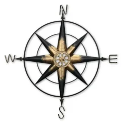 Rusted Metal Compass Wall Plaque-Kirkland's Home Outlet