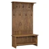 Rustic Acacia Wood Hall Tree-Kirkland's Home Online