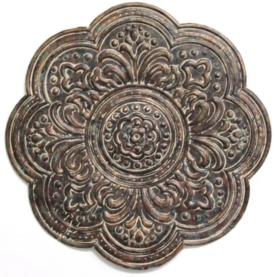 Rustic Bronze Metal Medallion Wall Plaque-Kirkland's Home Sale