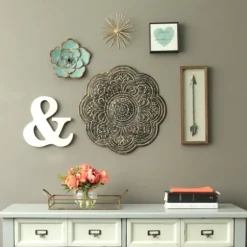 Rustic Bronze Metal Medallion Wall Plaque-Kirkland's Home Sale