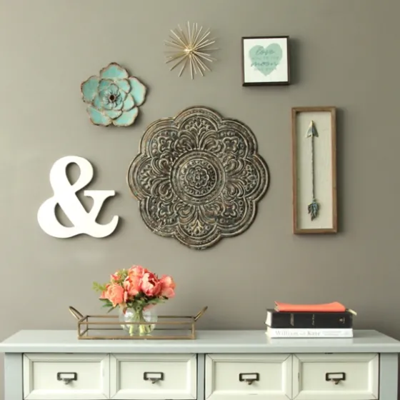Rustic Bronze Metal Medallion Wall Plaque-Kirkland's Home Sale