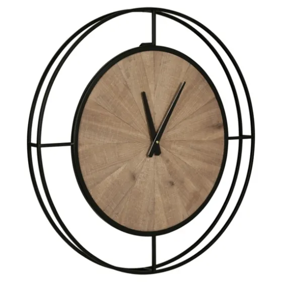 Rustic Brown And Black Newfield Clock-Kirkland's Home Shop