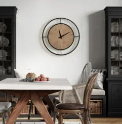 Rustic Brown And Black Newfield Clock-Kirkland's Home Shop