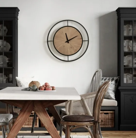 Rustic Brown And Black Newfield Clock-Kirkland's Home Shop