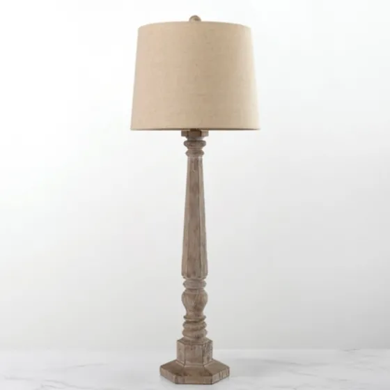 Rustic Brown Wood Buffet Lamp-Kirkland's Home Flash Sale