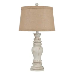 Rustic Distressed Cream Table Lamp-Kirkland's Home New